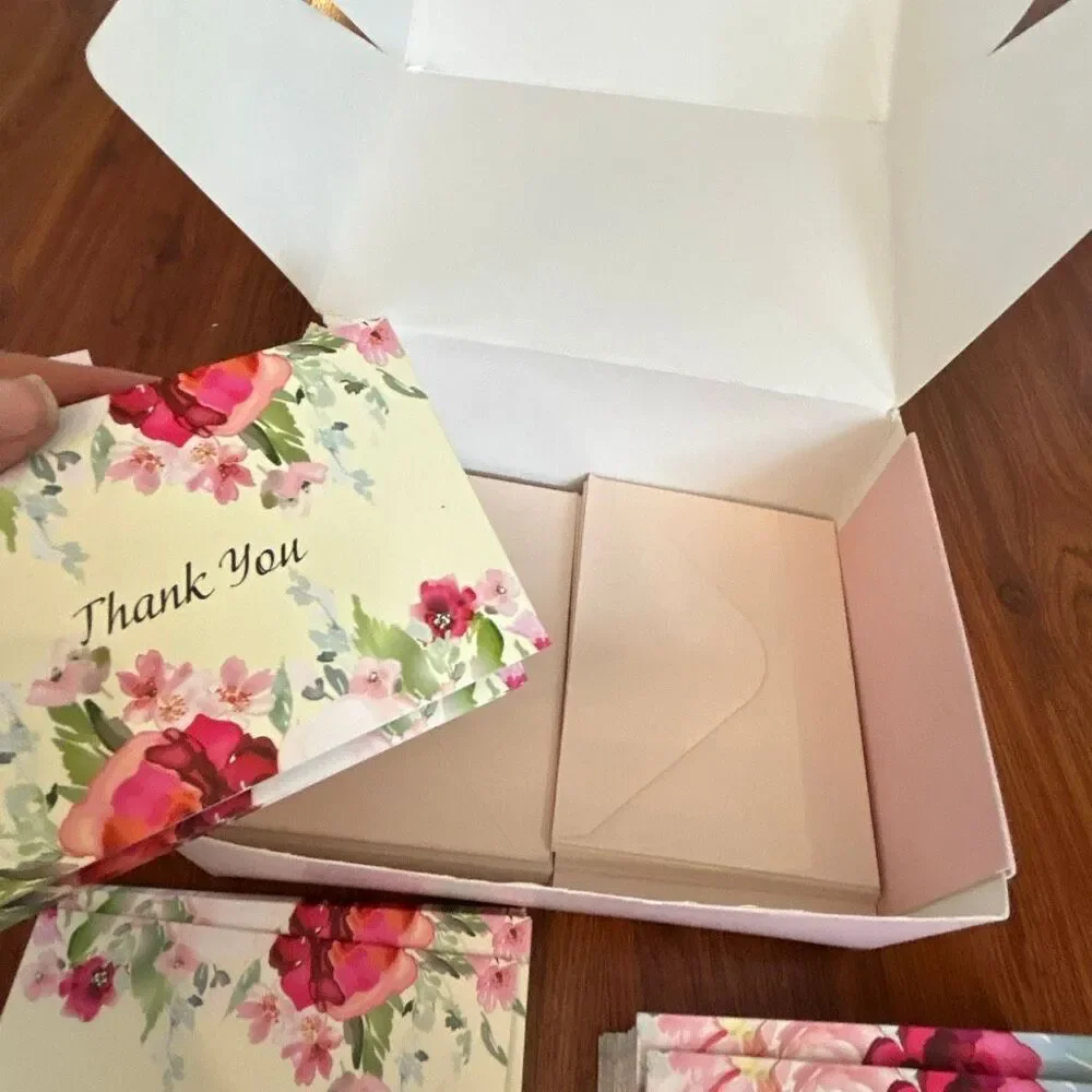 Bilinny Bulk 73 thank you cards floral collection with envelopes six designs bla